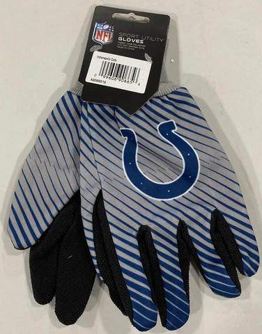 Indianapolis Colts Football NFL Adult Full Color Sport Utility Work Grip Gloves Cover