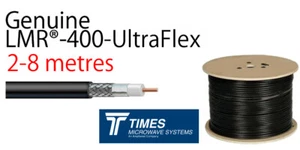 LMR-400-UF UltraFlex Times Microwave 50 Ohm Low Loss coaxial Cable Radio 2-8m - Picture 1 of 4