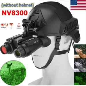 NV8300 Infrared Night Vision Binoculars 4K 3D Head Mounted Goggles 8X Zoom Scope - Picture 1 of 22