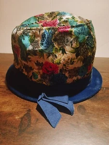 Union Made Hats By Gertrude Ladies Hat Netting Brim Tassels Metallic VINTAGE - Picture 1 of 6