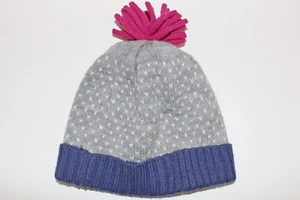 George Girls Age 1-3 Grey & Navy Bobble Hat Brand New - Picture 1 of 2