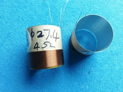 2 pcs ID: 27.4mm 2F 4 ohm horn voice coil for old telefunken vintage speaker - Image 1 of 3
