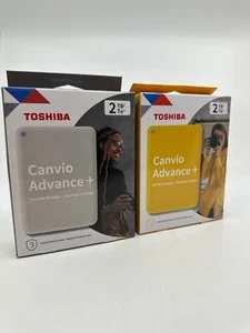 New/Sealed - Toshiba Canvio Advance Plus Portable External 2TB Hard Drive - Afbeelding 1 van 10