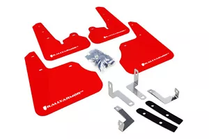 Rally Armor (MF22-UR-RD/WH) UR Red Mud Flap w/ White Logo for 12+ Impreza 5dr - Bild 1 von 2