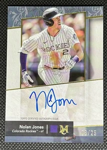 2024 Topp Museum Collection Nolan Jones Gold Auto 8/25 - Bild 1 von 3