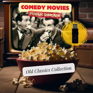 USB Drive Loaded with 181 Classic Comedy Movies & Series In The Public Domain - Bild 1 von 4