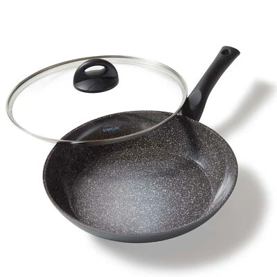 Padella STONELINE CERAMIC 28 cm, con coperchio in vetro, adatta all'induzione, - Immagine 1 di 4