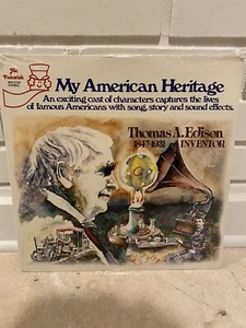 THOMAS A. EDISON 1847-1931 INVENTOR 33 RPM MY AMERICAN HERITAGE STEREO SEALED - Imagen 1 de 6