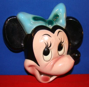 CUERNAVACA WALT DISNEY’S MINNIE MOUSE WALL MASK WITH DISNEYLAND $1.30 PRICE TAG! - Picture 1 of 12