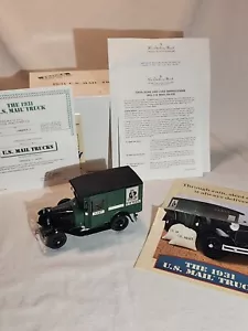 NEW Danbury Mint 1931 U.S. Mail Truck Title & Brochure Paperwork Diecast 1:24 - Picture 1 of 9