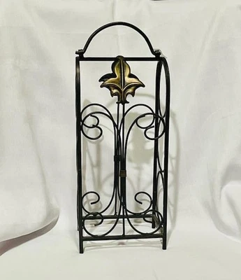 Ornate 3 瓶 独立式金属葡萄酒架支架 /w 手柄 Flor de Dis SG60 — 第 1/4 张图片