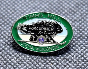 Tim's Hill Ski Resort Ogema Wisconsin Porcupiner X-C Ski Pin - Picture 1 of 3