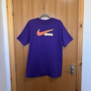 Nike T-Shirt Men's Size L Purple The Athletic Dept Just Do It Print Rare Vintage - Picture 1 of 13