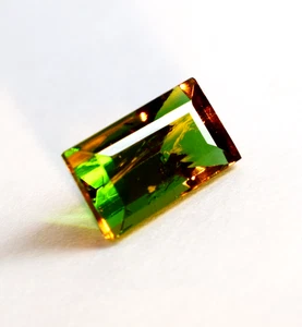 Natural Alexandrite 10.00 Ct Baguette Cut Strong Color Change Certified Gemstone - Picture 1 of 9