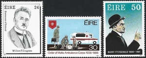 1988 Irland Sg 691/693 Jubiläen und Gedenken postfrisch - Bild 1 von 2