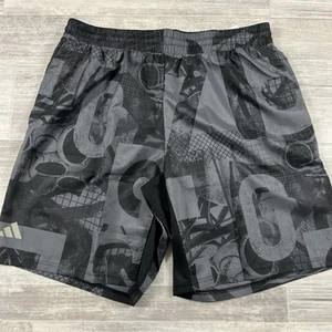 Adidas Club Herren XL 9" Schrittlänge Grafik Tennisshorts HS3243 grau/schwarz Outdoor - Bild 1 von 10