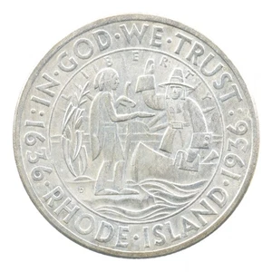 1936-D Rhode Island Commemorative Half Dollar *1913 - Picture 1 of 3