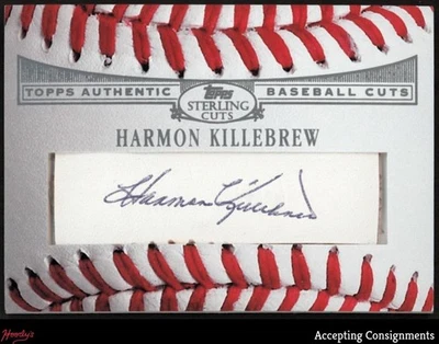2006 Topps Sterling Baseball Cut Signatures #HK Harmon Killebrew AUTO HOF - Image 1 of 2