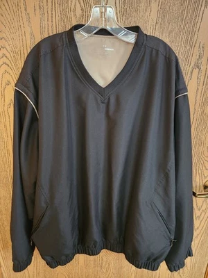 Grand Slam Golf Pullover Jacket Mens XXL Black V Neck Vest Removable Sleeve - Image 1 of 4