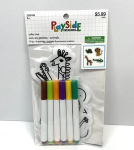 Playside Creations Color Me Toppe Animali da Stiro Kit Artigianale per Bambini - Foto 1 di 3