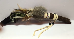 VINTAGE INDIANER ZEREMONIELLER SPRECHENDER STOCK - Bild 1 von 8