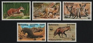 Botsuana 1977 - Mi-Nr. 182-186 ** - MNH - Animales salvajes / Animales salvajes - WWF (V) - Imagen 1 de 2