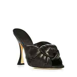 Giambattista Valli Women's Maxi Bow Mule High Heel Sandals EUR 37.5 US 7.5
