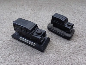 Two Land Rover (Series 2 & Safari) Coal Ornaments / Models 1/43 EXCELLENT - Picture 1 of 5