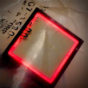 107-1530-291 MEGA CORP USA GREY LENS  3/4" SQUARE MIL SPEC PANEL MOUNT BACKLIT - Picture 1 of 10