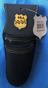 A & A Arbeitsgetriebe Werkzeughalter/Beutel mit Gürtelschlaufe - 10"" L x 4"" W schwarz ART# 1370-1 - Bild 1 von 3