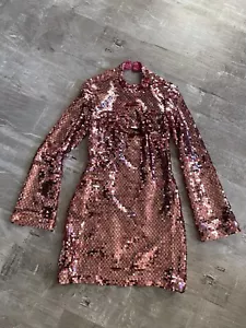 NEW Maeve Anthropologie Sequined Mini Dress Size XS Stretch - Picture 1 of 9