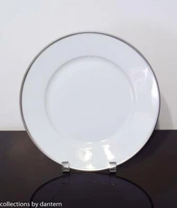 Raynaud Limoges Porcelain Dinnerplate Fontainebleau Platinum (No Verge) Set of 4 - Picture 1 of 4