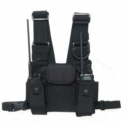 SIRIUS SURVIVAL Tactical Radio Chest Harness - Multifunctional Two-Way Radio Chest Holster
