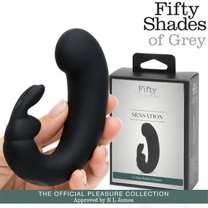 Fifty Shades of Grey Sensation Curved G-Spot Rabbit Vibrator Doppelvibrator - Bild 1 von 7