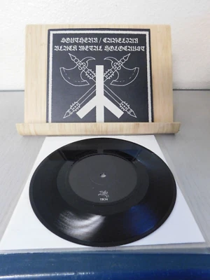 EVIL/SATANIC WARMASTER-"SPLIT" BLACK 7" bilskirnir der sturmer graveland war88 - Image 1 of 2