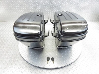 04-09 Yamaha VSTAR 1100 XVS1100 2005 alforja izquierda derecha bolsa estuche con llave Foto 1 de 4