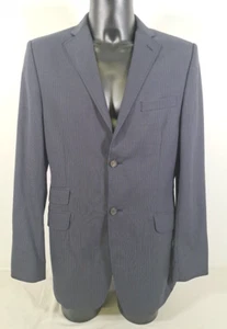 Blazer TED BAKER Eastwood Endurance 100 % lana carbón rayas para hombre talla 40L - Imagen 1 de 24