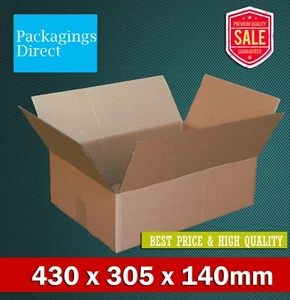 25x Mailing Box 430 x 305 x 140mm A3 Regular Shipping Carton BX4 B4 - Picture 1 of 3