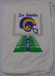 Vintage NFL Los Angeles Rams Drawstring Football Utility Laundry Bag Duffel - Picture 1 of 2