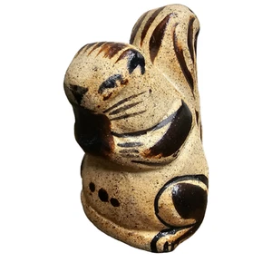 Vintage Mexican Squirrel Pottery Figurine  Southwest Décor Animal Trinket 3" - Picture 1 of 12
