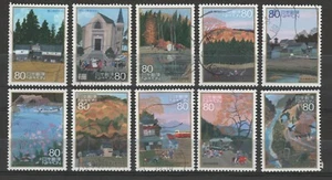 Hometown Scenes of My Heart SET 2  Scott No. 3054a-j  [10 USED Stamps] - Picture 1 of 1