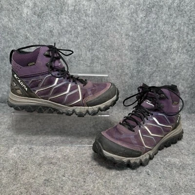 Scarpa Trekking Boots Womens Size UK 4 Nitro Hike GTX Plum/Silver Gore Tex Walk - image 1 of 4