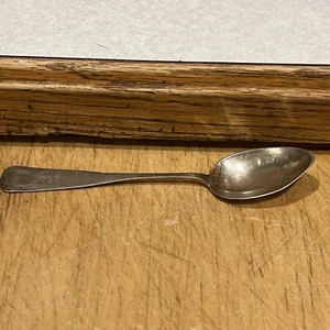 Antique “Bradtberg” coin silver serving spoon 5?Light Monogramed On Back - Picture 1 of 10