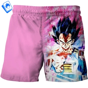Pantaloncini da bagno Costume da Spiaggia Uomo Dragon Ball Vegeta Ultra Istinct - Picture 1 of 4