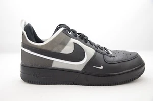 Nike Air Force 1 Low React Black Men's Size 13 Pre-Owned NO Box DM0573 002 - Picture 1 of 9