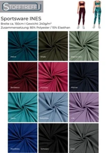 Sportswear INES por metros - 50 cm pasos - perfecto para deportes y más - Imagen 1 de 12