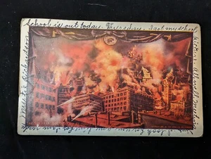 San Francisco Disaster By Quake And Fire 1906 Postcard James Lee Posted 1907 - Picture 1 of 5