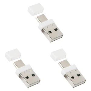 USB Type C 2 In 1 Mouse Jiggler Plug & Play Undetectable Mouse Shaker (White) - Photo 1/9
