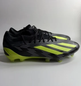 adidas X CRAZYFAST Injection.1 FG Mens 5 Soccer Cleats Black/Yellow IG0670 NEW - Picture 1 of 7
