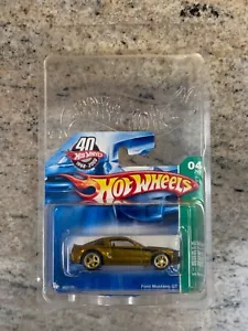 New 2008 Hot Wheels Super Treasure Hunt - Ford Mustang GT - Gold on Short Card - Picture 1 of 7
